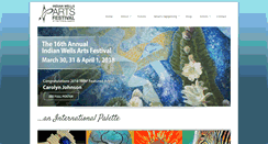Desktop Screenshot of indianwellsartsfestival.com