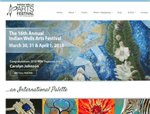 Tablet Screenshot of indianwellsartsfestival.com
